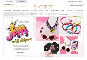 ShopBop website in 2015