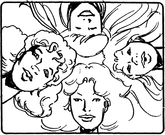 Starlight girls from storyboard art of Jem theme intro