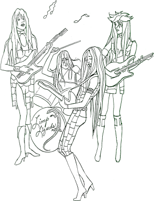 Model art of the Limp Lizards