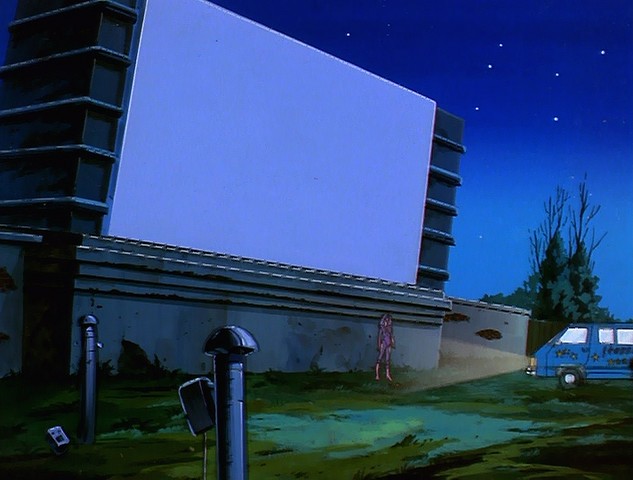 The abandoned Starlight Drive-in theater