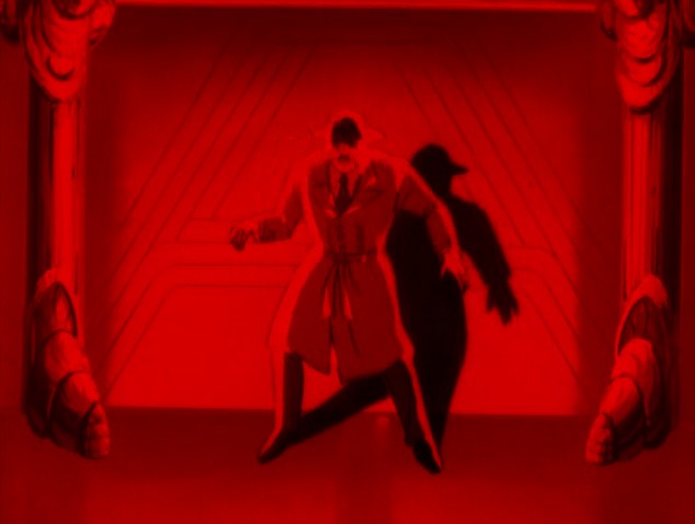 Malone inside the Starlight Drive-in